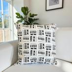 Afrikaans kussen | Witte mud - Sierkussen 45x45 - 100% Katoe, Ophalen of Verzenden, Nieuw