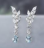 Zonder minimumprijs - Oorbellen Zilver - 0.71ct. tw., Nieuw