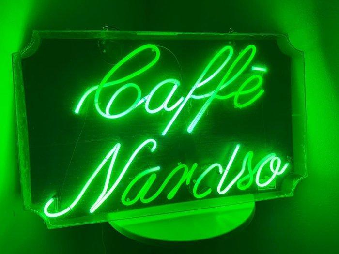 Nuova Neon Radelme - Caffè Narciso - Lichtbord - Metaal,, Antiek en Kunst, Curiosa en Brocante