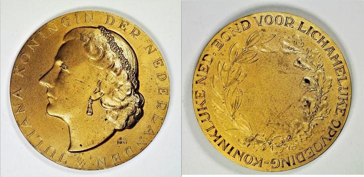 Royal Dutch Association for Physical Education by W van H..., Postzegels en Munten, Penningen en Medailles, Verzenden