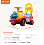 Kinderloopauto 1-3 Jaar – Veilig, Stevig en Met Vrolijke Muz, Verzenden, Nieuw