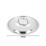 GGM Gastro | DEMEYERE | ATLANTIS 7 - Deksel - Ø 220mm - |, Verzenden, Nieuw in verpakking, Overige typen