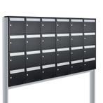 Brievenbusunit Flow set vrijstaand 6-breed, 4-hoog - zwart, Tuin en Terras, Verzenden, Nieuw