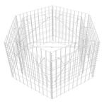 Verhoogde Plantenbak Gabion | Gegalvaniseerd Staal | Twee..., Tuin en Terras, 100 cm of meer, Nieuw, Ophalen of Verzenden, Metaal