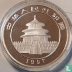 China 5 yuan 1997 (PROOF - kleurloos) Panda, Verzenden, Losse munt, Goud