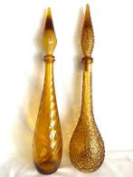 Karaf (2) - Grote Italiaanse vintage design karaffen , jaren, Antiek en Kunst, Antiek | Glas en Kristal