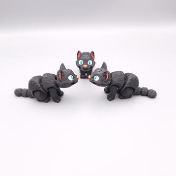 Beweegbare Kat Fidget | Flexibele Sleutelhanger beschikbaar voor biedingen