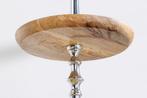 Decoratieve taartschaal PURE NATURE 68cm zilver mangohout, Huis en Inrichting, Lampen | Hanglampen, Ophalen of Verzenden, Nieuw