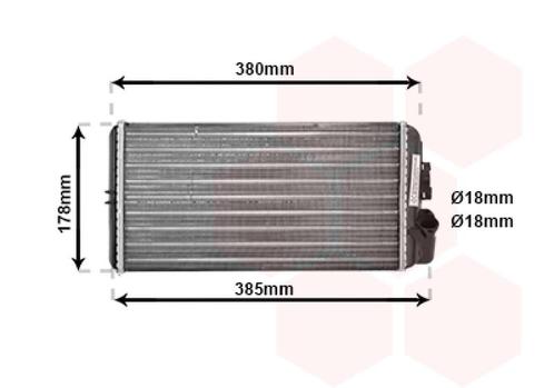 KACHEL RADIATEUR VOOR MERCEDES BENZ BUS 507-814 1986-1996, Auto-onderdelen, Airco en Verwarming, Nieuw, Ophalen of Verzenden