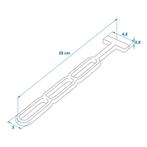 ProPlus Spanrubber - 280 x 48 mm - Zwart - 3 Gaats - Blis..., Caravans en Kamperen, Caravan accessoires, Ophalen of Verzenden