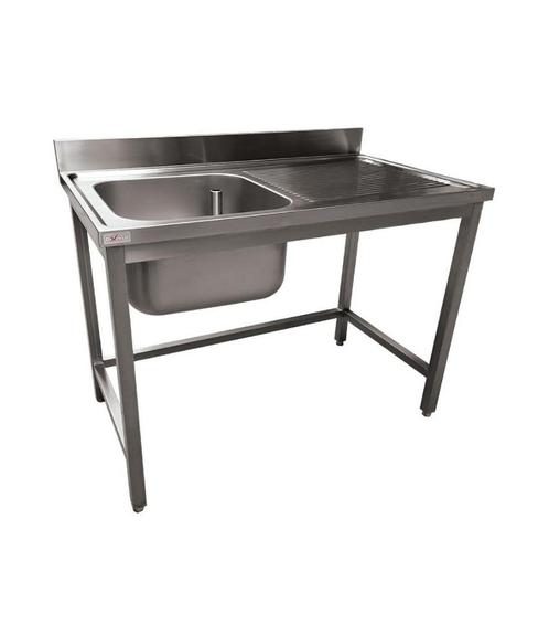 RVS Spoeltafel ECO | Spoelbak links | Afdruip rechts, Zakelijke goederen, Horeca | Keukenapparatuur, Nieuw in verpakking, Verzenden