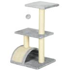 Krabpaal - Kattentoren met Platform - Krabplank - Lichtgrijs, Dieren en Toebehoren, Ophalen of Verzenden, Nieuw
