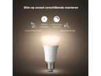 Philips Hue starterkit - zachtwit licht - 3 lampen - E27 -, Huis en Inrichting, Lampen | Losse lampen, Verzenden, Nieuw