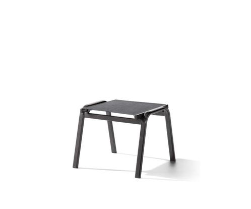 Sieger Cadiz Poef Aluminium/Textilene - IJzergrijs/grijs, Huis en Inrichting, Krukjes, Ophalen of Verzenden