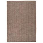 vidaXL Buitenkleed platgeweven 140x200 cm bruin, Huis en Inrichting, Stoffering | Tapijten en Kleden, Verzenden, Nieuw, Bruin