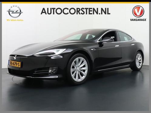 Zakelijke Lease |  Tesla Model S 75D AWD Dual Engine Luchtve, Auto's, Tesla, Dealer onderhouden, Lease, Zwart, Automaat, Hatchback