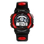 Fako - Kinderhorloge - Sport New Tech Classic - Rood, Sieraden, Tassen en Uiterlijk, Horloges | Kinderen, Verzenden, Nieuw