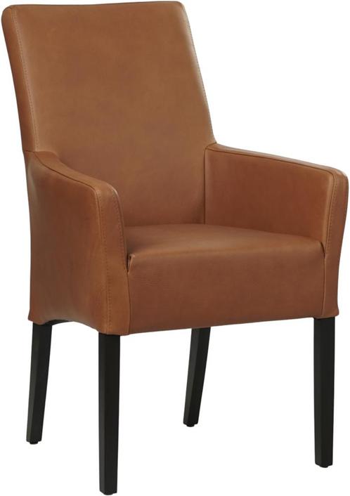 Cognac leren landelijke eetkamerstoel - Rancho Leer Cognac (, Huis en Inrichting, Stoelen, Eén, Overige kleuren, Nieuw, Leer, Ophalen of Verzenden