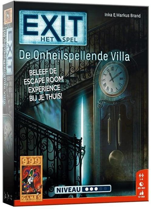 EXIT - De Onheilspellende Villa | 999 Games -, Hobby en Vrije tijd, Gezelschapsspellen | Bordspellen, Nieuw, Verzenden