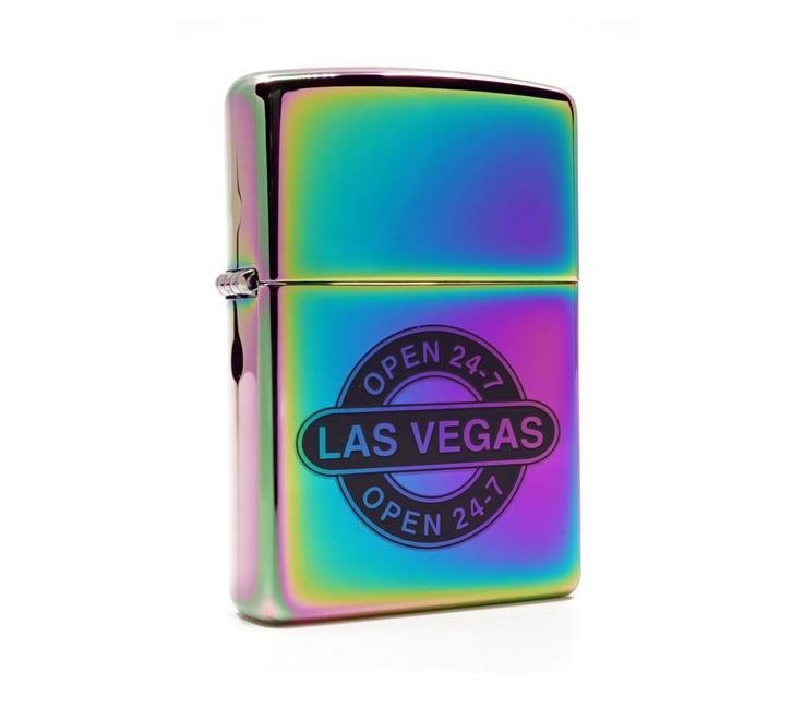 Zippo Spectrum Las Vegas, Verzamelen, Rookartikelen, Aanstekers en Luciferdoosjes, Aansteker, Verzenden