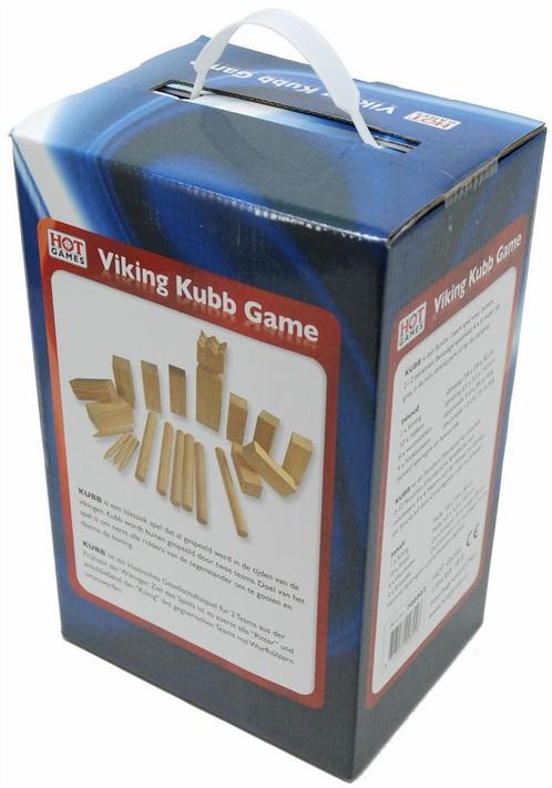 Kubb Dennehout | HOT Games - Buitenspeelgoed, Kinderen en Baby's, Speelgoed | Buiten | Los speelgoed, Nieuw, Verzenden