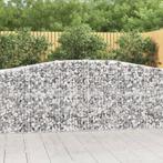 vidaXL Schanskorf gewelfd 400x50x100/120 cm gegalvaniseerd, Tuin en Terras, Bloembakken en Plantenbakken, 100 cm of meer, Verzenden