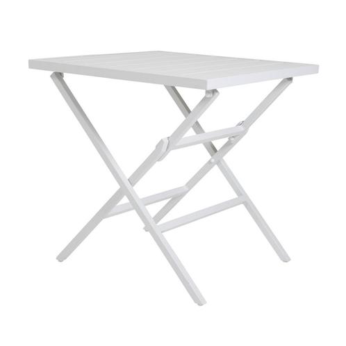*WOONWINKEL* Brafab Wilkie Vierkante Inklapbare Tafel Wit, Tuin en Terras, Tuinsets en Loungesets, Nieuw, Verzenden