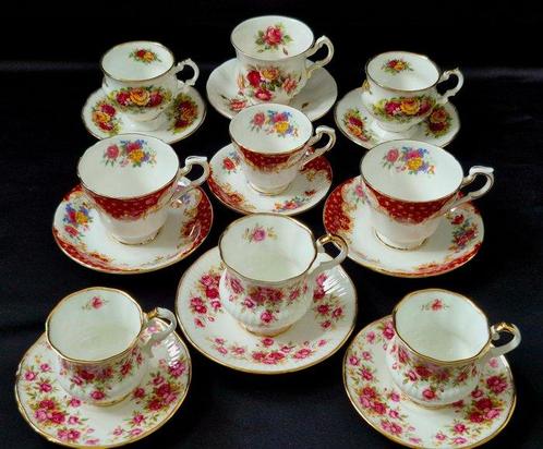 5xElizabethan en 4xParagon - Koffieservies (9) - Met, Antiek en Kunst, Antiek | Meubels | Tafels