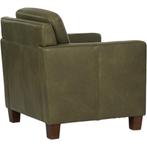 Leren fauteuil Smart - Granada Moss (olijf/groen) - Poten, Nieuw, Ophalen of Verzenden, Bohemian, Eigentijds, Modern, Retro, 50 tot 75 cm