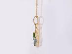 Ketting met hanger - 14 karaat Geel goud - 1.17ct. tw.