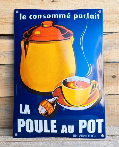 Emaille reclamebord La Poule au Pot, Verzamelen, Merken en Reclamevoorwerpen, Verzenden
