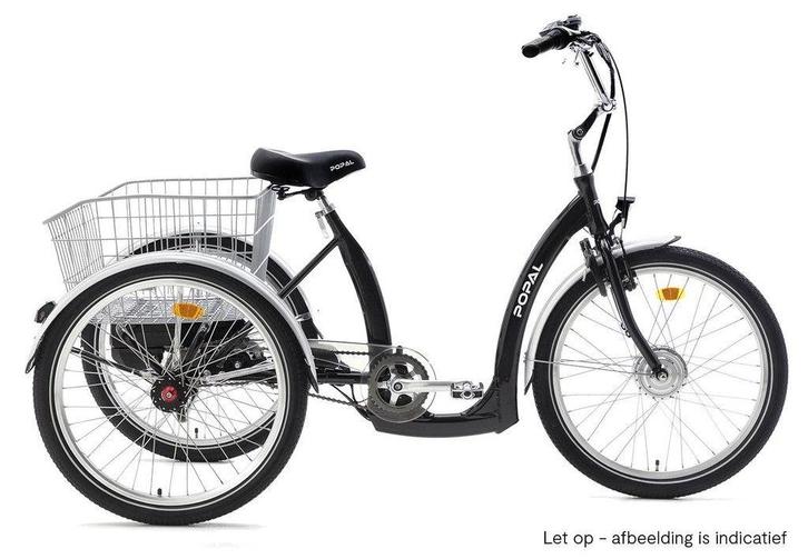 Tricycle E Luxury 24 inch E-Bike Black + GRATIS KETTINGSLOT, Fietsen en Brommers, Fietsen | Dames | Damesfietsen, Gebruikt, Overige merken