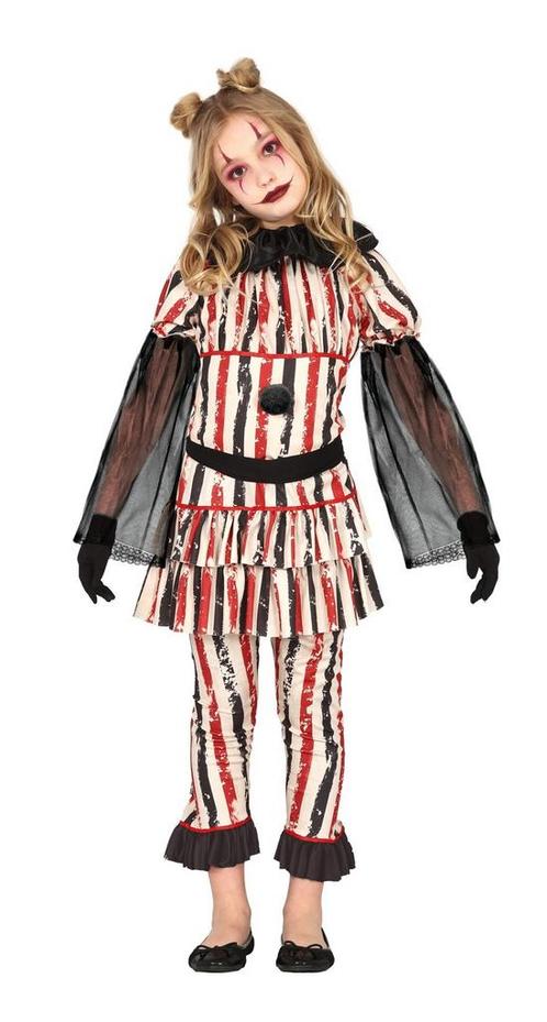 Horror Clown Halloween Kostuum Meisje, Hobby en Vrije tijd, Feestartikelen, Nieuw, Verzenden