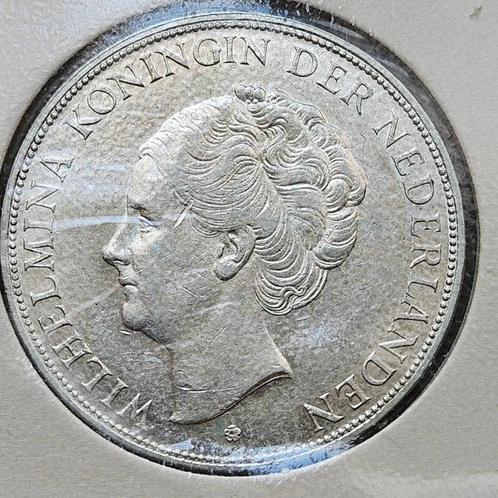 Nederland. Wilhelmina. 2 1/2 Gulden 1929 (Zonder, Postzegels en Munten, Munten | Nederland