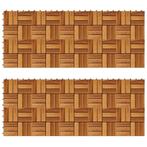 vidaXL Terrastegels 30 x 30 cm Acacia set van 20, Doe-het-zelf en Verbouw, Vloerdelen en Plavuizen, Verzenden, Nieuw