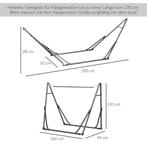 TRUUSK Opvouwbaar Hangmatframe 2-in-1 Hangmatstandaard & Kle, Verzenden, Nieuw