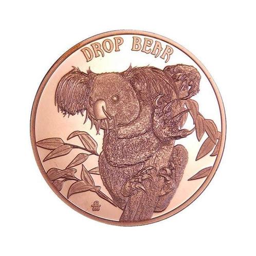 Verenigde Staten. 100 x 1 oz Cryptid Creatures Drop Bear 999, Postzegels en Munten, Edelmetalen en Baren