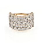 Ring - 14 karaat Geel goud - 2.45ct. tw. Diamant (Lab-grown), Nieuw