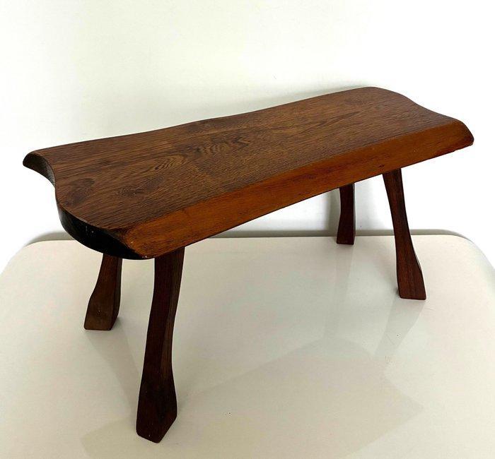 Bijzettafel - Eik - Brutalistisch tafeltje, Antiek en Kunst, Kunst | Designobjecten