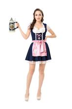 Dirndl Jurk Oktoberfest Donkerblauw, Verzenden, Nieuw