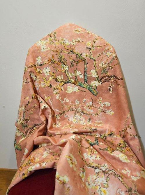 Weefsel Van Gogh Art Nouveau bloemachtig Mandorlo in fiore, Antiek en Kunst, Antiek | Kleden en Textiel