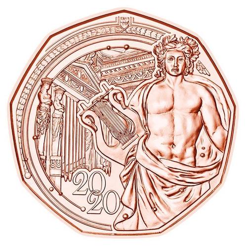 Oostenrijk 5 Euro Musikverein 2020, Postzegels en Munten, Munten | Europa | Euromunten, Verzenden