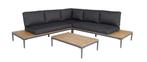 Hoek Loungeset Colombus Acacia Aluminium Antraciet The, Tuin en Terras, Tuinbanken, Verzenden, Nieuw