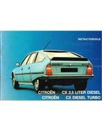 1984 CITROËN CX DIESEL TURBO INSTRUCTIEBOEKJE NEDERLANDS