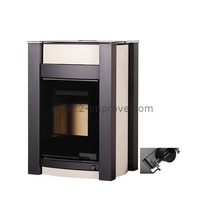 Aquaflame Vario Kalmar cv-houtkachel Gebroken wit Handmatige, Doe-het-zelf en Verbouw, Geisers en Boilers, Verzenden