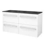 Badmeubelset BWS Salt 120x46cm Met Grepen 4 Lades Met, Ophalen of Verzenden, Nieuw, Chroom, Bad