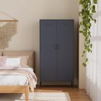 Lockerkast | Kledingkast | 90x50x180cm | Metaal | Antraciet, Huis en Inrichting, Kasten | Lockerkasten, Verzenden, Nieuw
