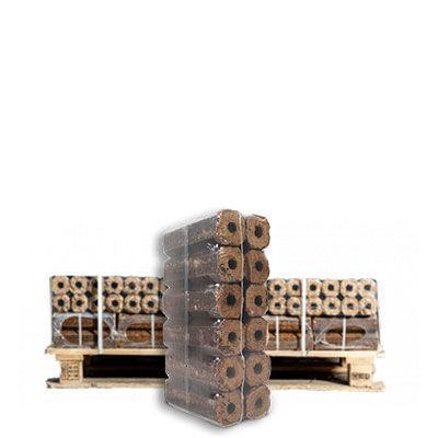 Pini Kay briketten (import) 15 zakken x 10kg (150kg), Tuin en Terras, Haardhout, Blokken, Minder dan 3 m³, Overige houtsoorten