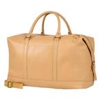 Bloomsbury Leren Weekendtas Unisex Reistas - Beige, Verzenden, Nieuw, Beige
