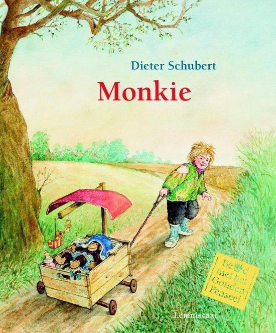 Boek: Monkie kartonboek - (als nieuw), Boeken, Kinderboeken | Baby's en Peuters, Zo goed als nieuw, Verzenden